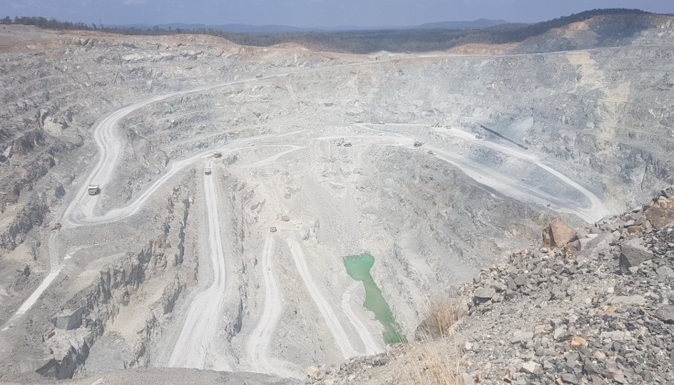 photo of an open pit mine